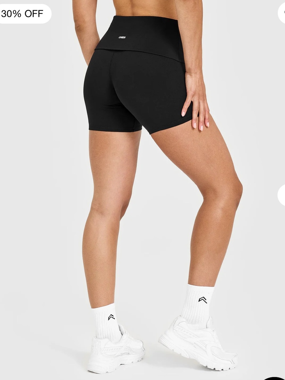 Oner Active Black Soft Motion Fold Over Shorts Large
